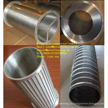 Rotary con cilindro de malla de alambre de cuña separador líquido / sólido